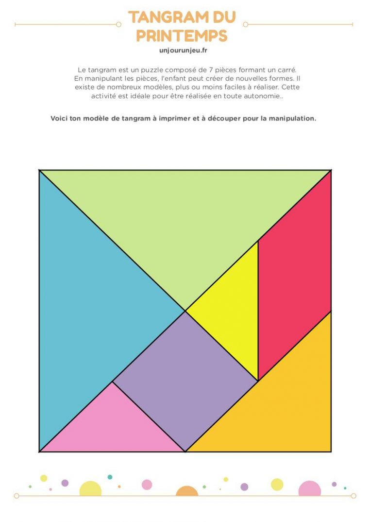 Tangram Bontemplate Cerveau – Tangram-Printemps Pdf destiné Tangram A Imprimer