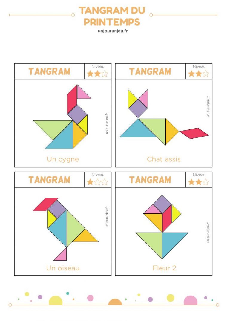 Tangram Bontemplate Cerveau – Tangram-Printemps Pdf encequiconcerne Tangram À Imprimer Pdf