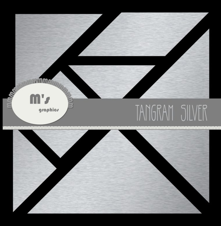 Tangram Clip Art Puzzle Silver 7 Geometric Pieces Diy, Construct Your Own  Drawing à Pièces Tangram