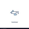Tangram Concept 2 Colored Icon Simple Line à Tangram Simple