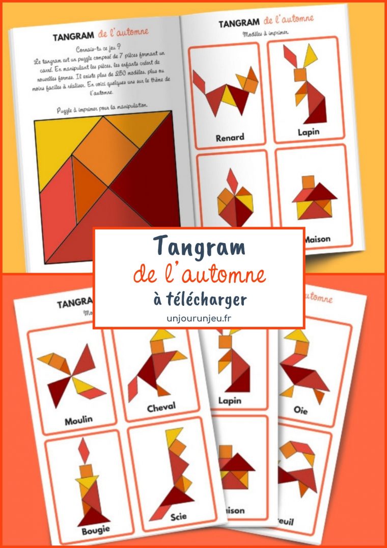 Tangram De L'automne – Modèles À Télécharger Gratuitement concernant Jeu De Tangram À Imprimer