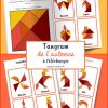 Tangram De L'automne - Modèles À Télécharger Gratuitement pour Dessin Tangram