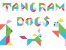 Tangram Dogs Puzzle For Kids - 18 Cute Dogs Made From Tangram Puzzle Pieces encequiconcerne Pièces Tangram