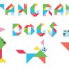 Tangram Dogs Puzzle For Kids - 18 Cute Dogs Made From Tangram Puzzle Pieces encequiconcerne Tangram Simple
