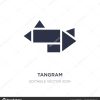Tangram Icon On White Background. Simple Element tout Tangram Simple