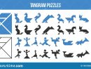 Tangram Imprimable, Jeu De Puzzle Placez Des Formes Pour L concernant Tangram Enfant