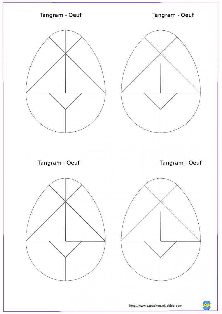 Tangram-Oeuf – Capuchon À L'école intérieur Tangram À Imprimer Pdf