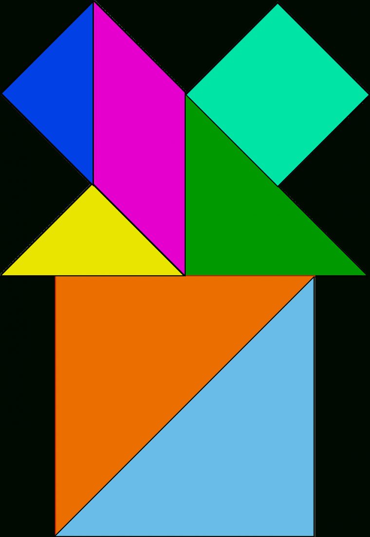 Tangram Puzzle Chinese – Free Vector Graphic On Pixabay encequiconcerne Pièces Tangram