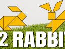 Tangram Rabbit - 12 Rabbit Shapes - Tangram For Kids || Voom destiné Tangram Lapin