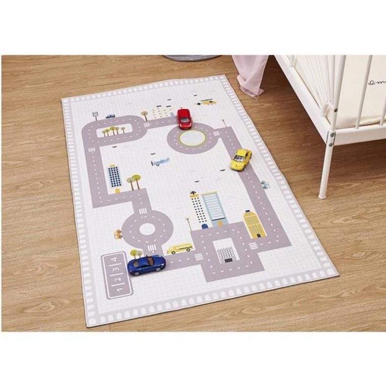 Tapis De Jeu Pour Enfants, Tapis De Jeu Voiture Panneau concernant Jeux Pour Enfan