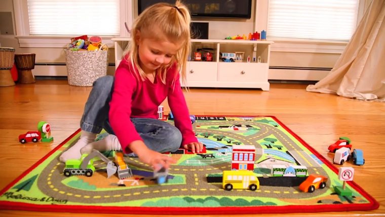 Tapis De Jeu Voiture – Jouet Enfant – Melissa Et Doug – Lapouleapois.fr destiné Les Jeux Des Garçons De Voiture