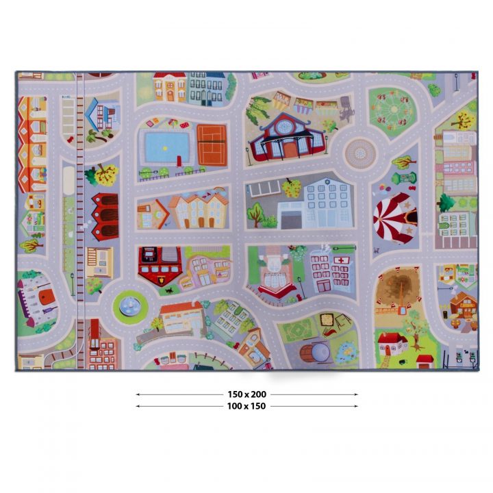 Tapis Jeu Voiture | Tapis Pour Enfant, Fille Ou Garçon | 2 Tailles À Petit  Prix à Jeux De Voitures Pour Enfants