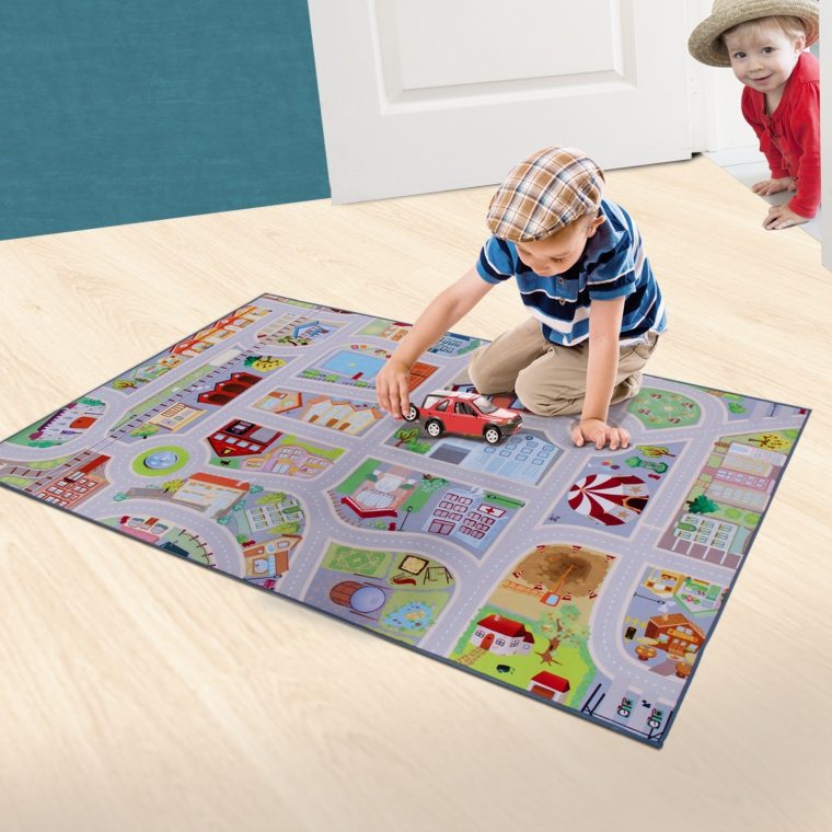 Tapis Jeu Voiture | Tapis Pour Enfant, Fille Ou Garçon | 2 Tailles À Petit  Prix à Jeux Des Petit Garçon