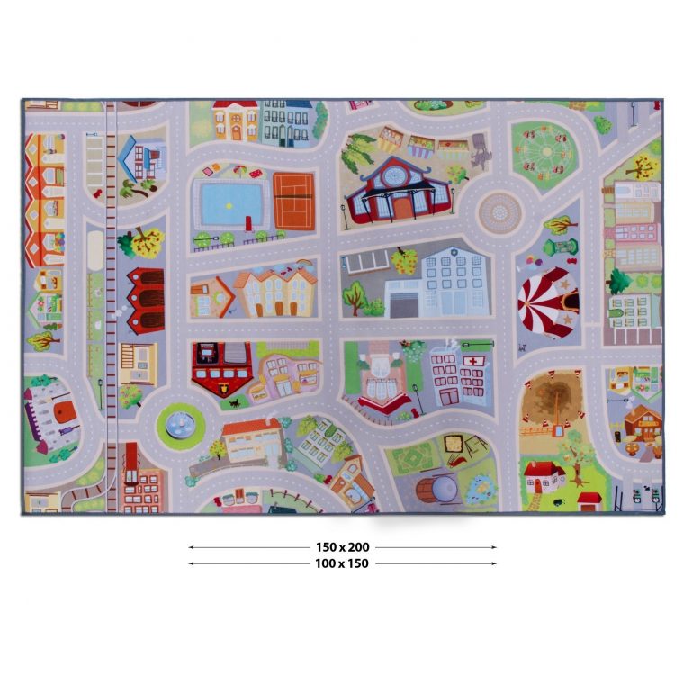 Tapis Jeu Voiture | Tapis Pour Enfant, Fille Ou Garçon | 2 Tailles À Petit  Prix avec Jeux De Petite Voiture