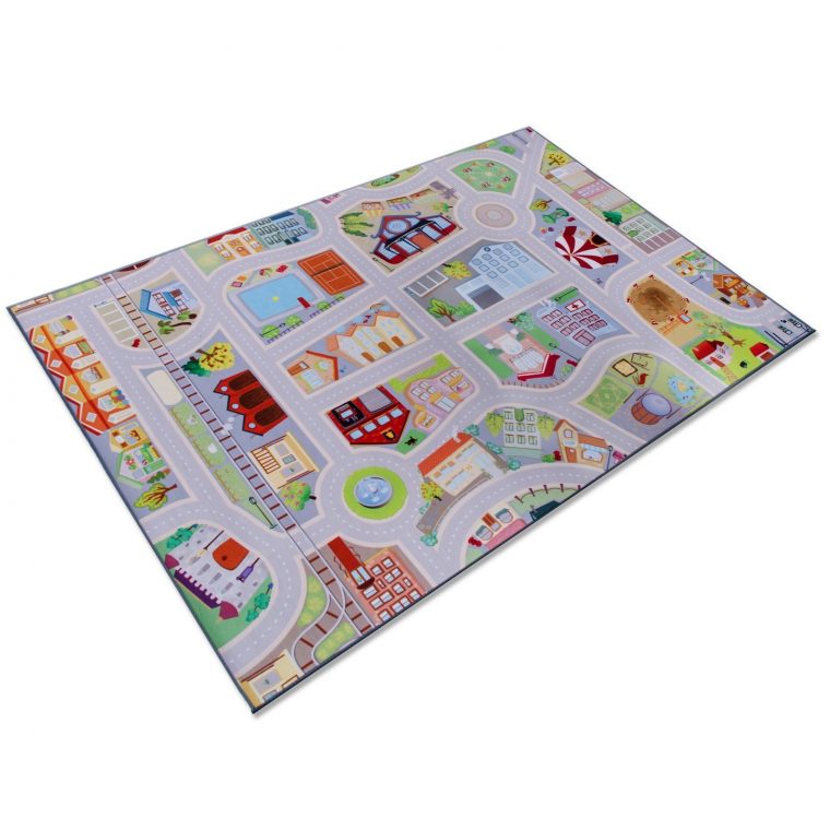 Tapis Jeu Voiture | Tapis Pour Enfant, Fille Ou Garçon | 2 Tailles À Petit  Prix serapportantà Jeux De Petite Voiture