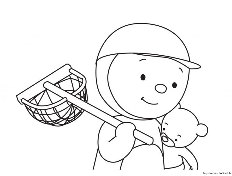 T'choupi Pêche Est Un Coloriage De T'choupi tout Coloriage De Tchoupi Et Doudou