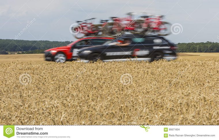 Technical Cars – Tour De France 2017 Editorial Stock Image avec Region De France 2017