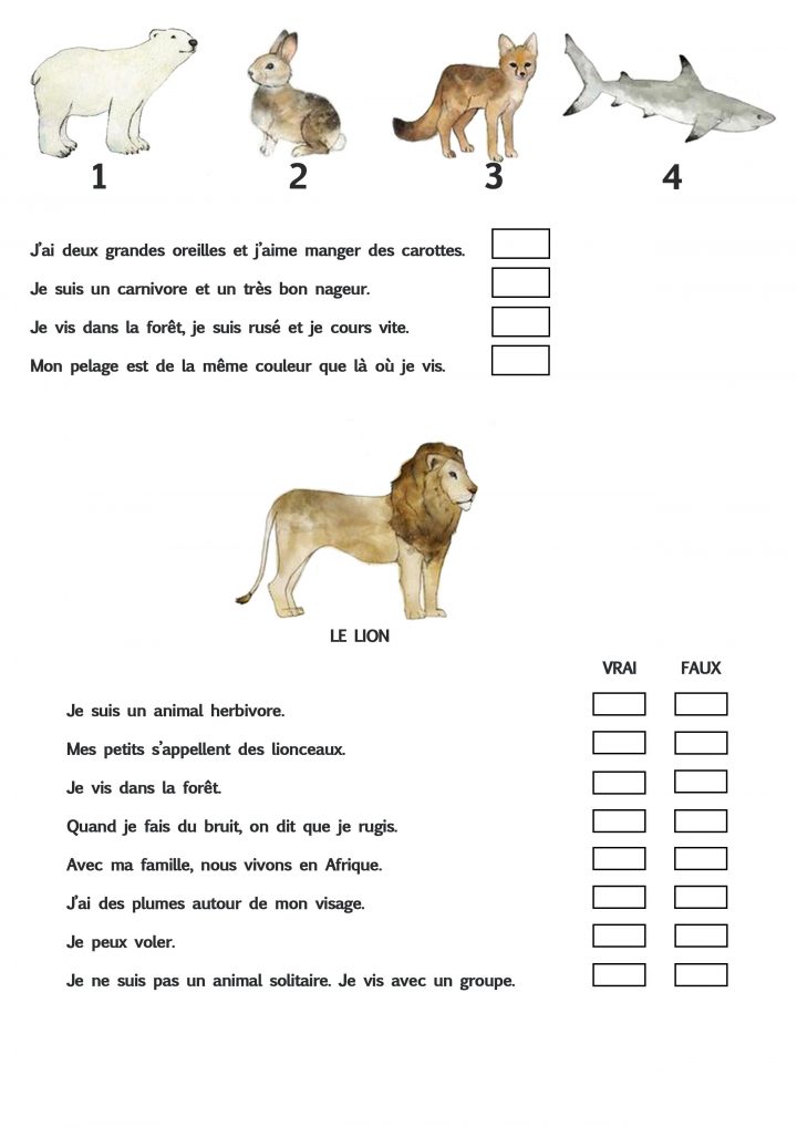 Téléchargements | Les Couleurs En Français, Animaux Et Tout pour Apprendre Le Nom Des Animaux