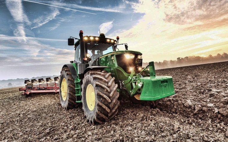 Télécharger Fonds D'écran John Deere 6155R, Labourer Le intérieur Dessin Animé De Tracteur John Deere