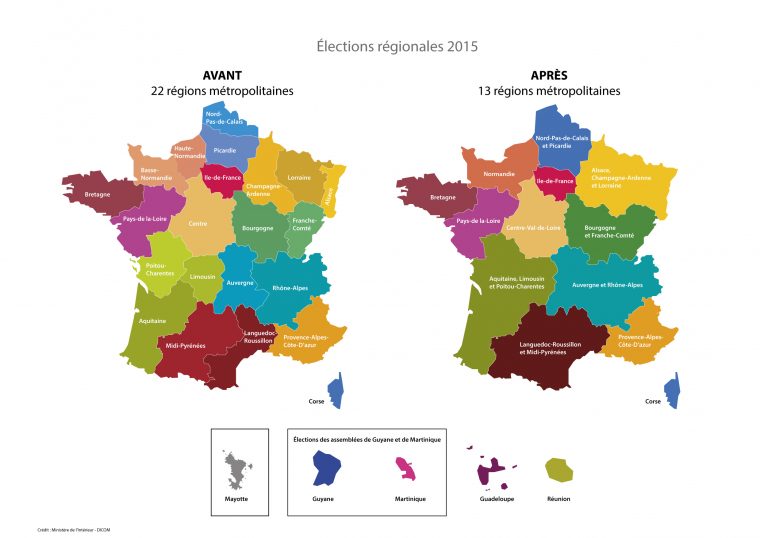 Télécharger La Nouvelle Carte Des Régions / Actualités à Carte De France Avec Département À Imprimer