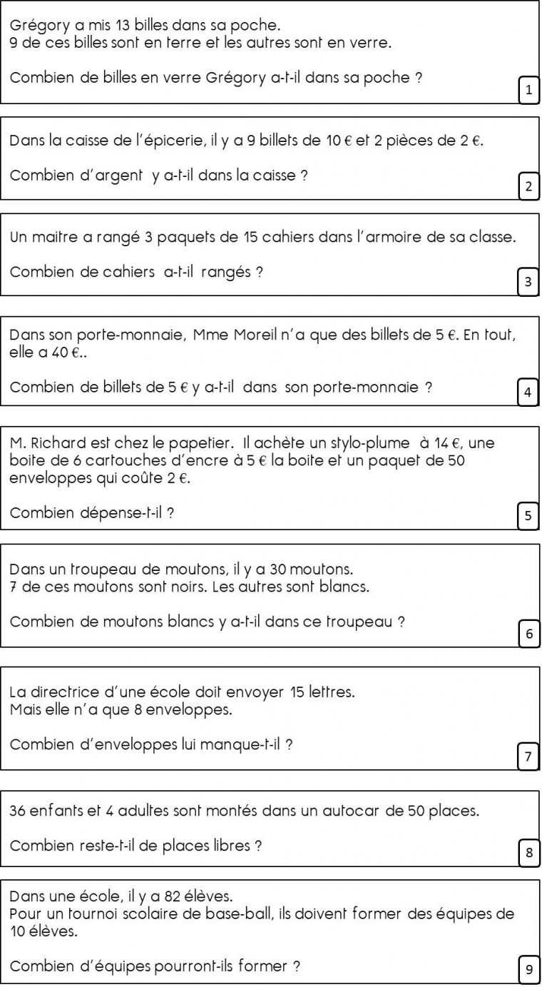 Télécharger Probleme De Math Cm1 Avec Corrigé Pdf | Problème pour Exercices De Maths Cm1 À Imprimer Gratuit