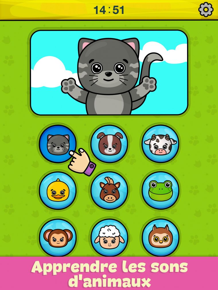 Téléphone Bébé – Jeu Éducatif Pour Enfant Pour Android intérieur Apprendre Les Animaux Pour Bebe