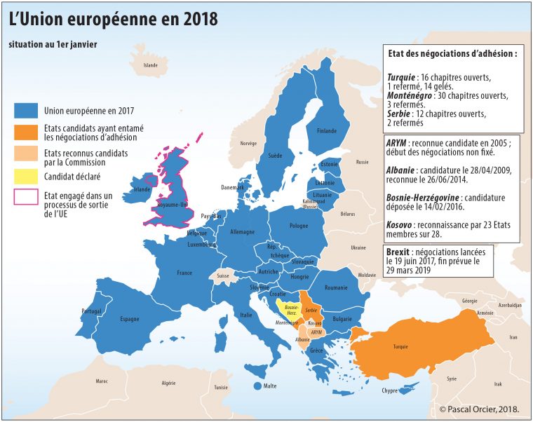 Territoires Union Européenne – Jmgoglin à Carte Des Pays De L Europe