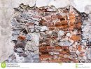 Texture Of Broken Red Brick Wall Stock Photo - Image Of dedans Casse Brick