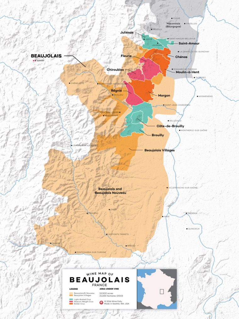 The Secret To Finding Good Beaujolais Wine | Wine Folly pour Region De France 2017