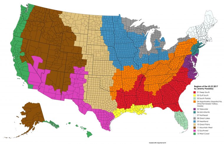 The United States: A Confederation Of 13 Regions – In The Arenas pour Les 13 Régions