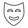 Theater Mask Isolated Icon Design — Stock Vector © Yupiramos dedans Dessin Theatre