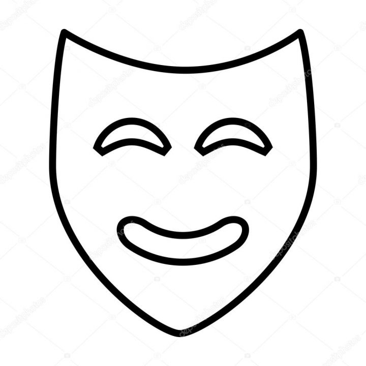 Theater Mask Isolated Icon Design — Stock Vector © Yupiramos dedans Dessin Theatre