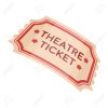 Theatre Ticket Icon In Cartoon Style Isolated On White Background avec Dessin Theatre