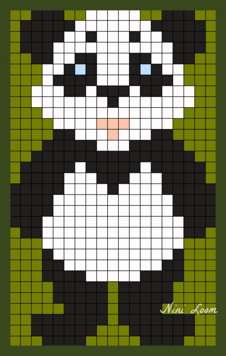 Theme Ours Panda Koala serapportantà Modele Dessin Pixel