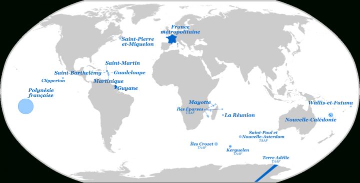 Tics En Fle: Découverte Des Outre-Mer Français serapportantà Département D Outre Mer Carte