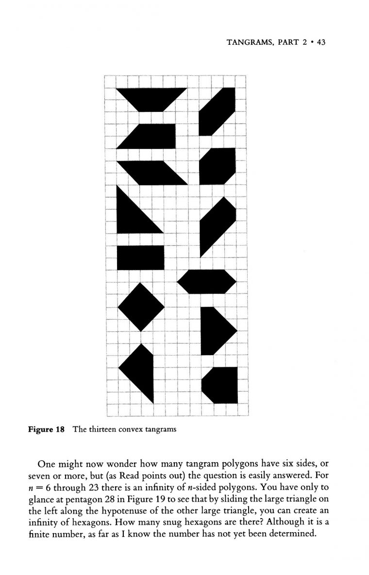 Time Travel & Other Mathematical Bewilderments Pages 51 destiné Tangram Cycle 3