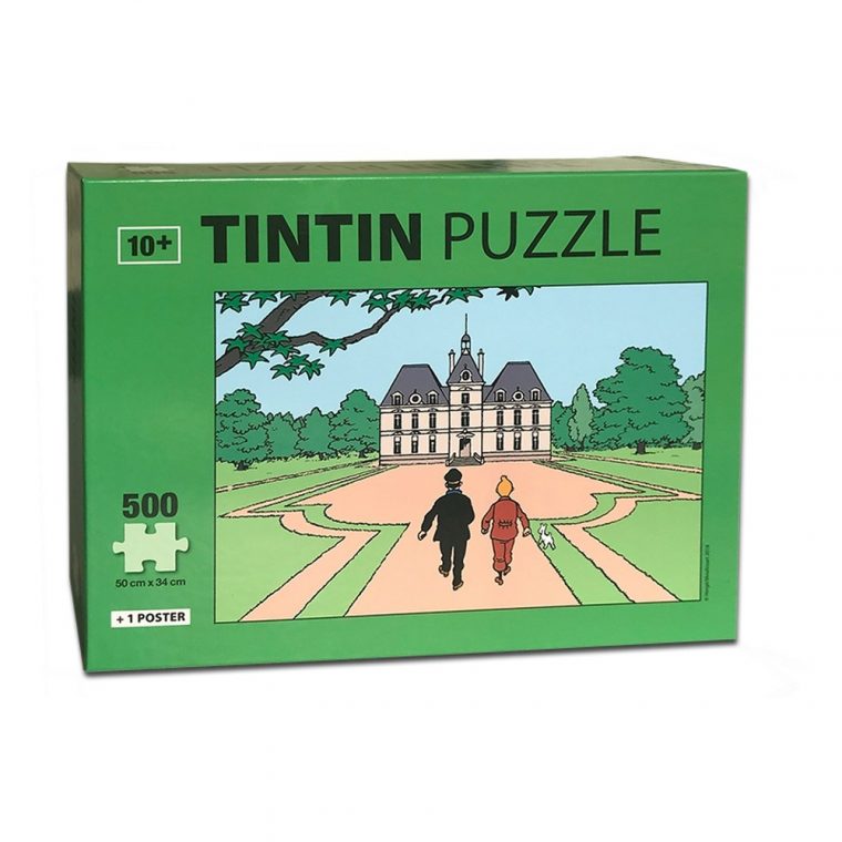 Tintin Puzzle The Castle Of Moulinsart With Poster 50X34Cm 81547 (2018) –  Bd Addik serapportantà Puzzle Photo Gratuit