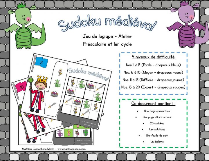 Tni – Rapido-Présco destiné Sudoku Maternelle À Imprimer