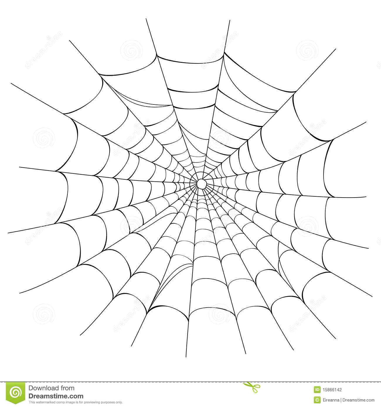 Toile D&amp;#039;araignée Sur Le Blanc Illustration De Vecteur avec Dessin Toile Araignée 