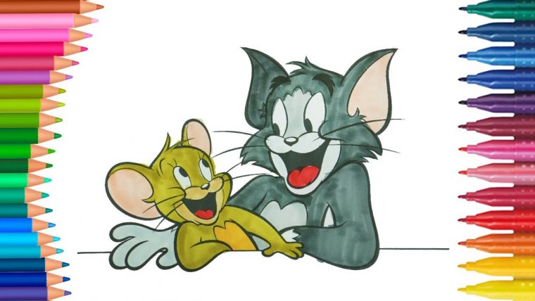 Tom Ve Jerry | Çocuklar Için Boyama Sayfası | Boyama Ve Renkleri  Öğreniyorum | Minik Eller encequiconcerne Dessiner Titi