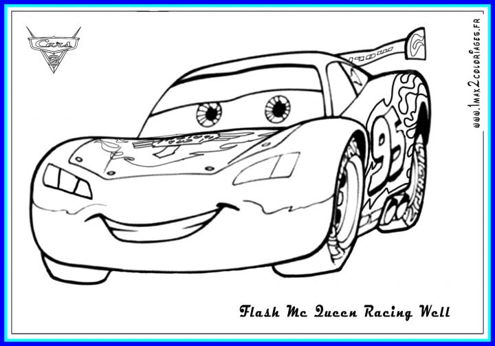 Top 32 Supreme Outstanding Disney Cars Coloring Pages à Coloriage De Flash Mcqueen