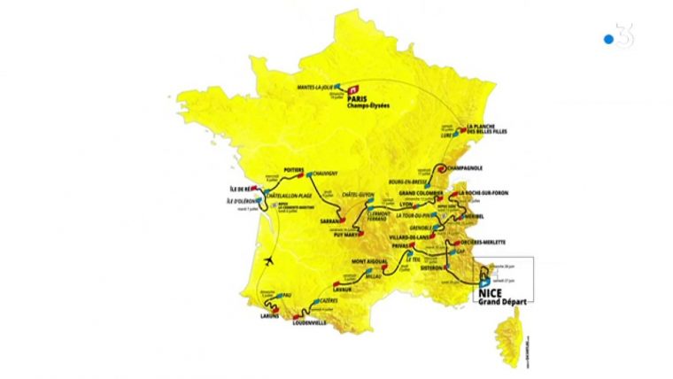 Tour De France 2020 : Carte Animée Du Parcours Dont 3 Jours En Occitanie à Carte De Fra