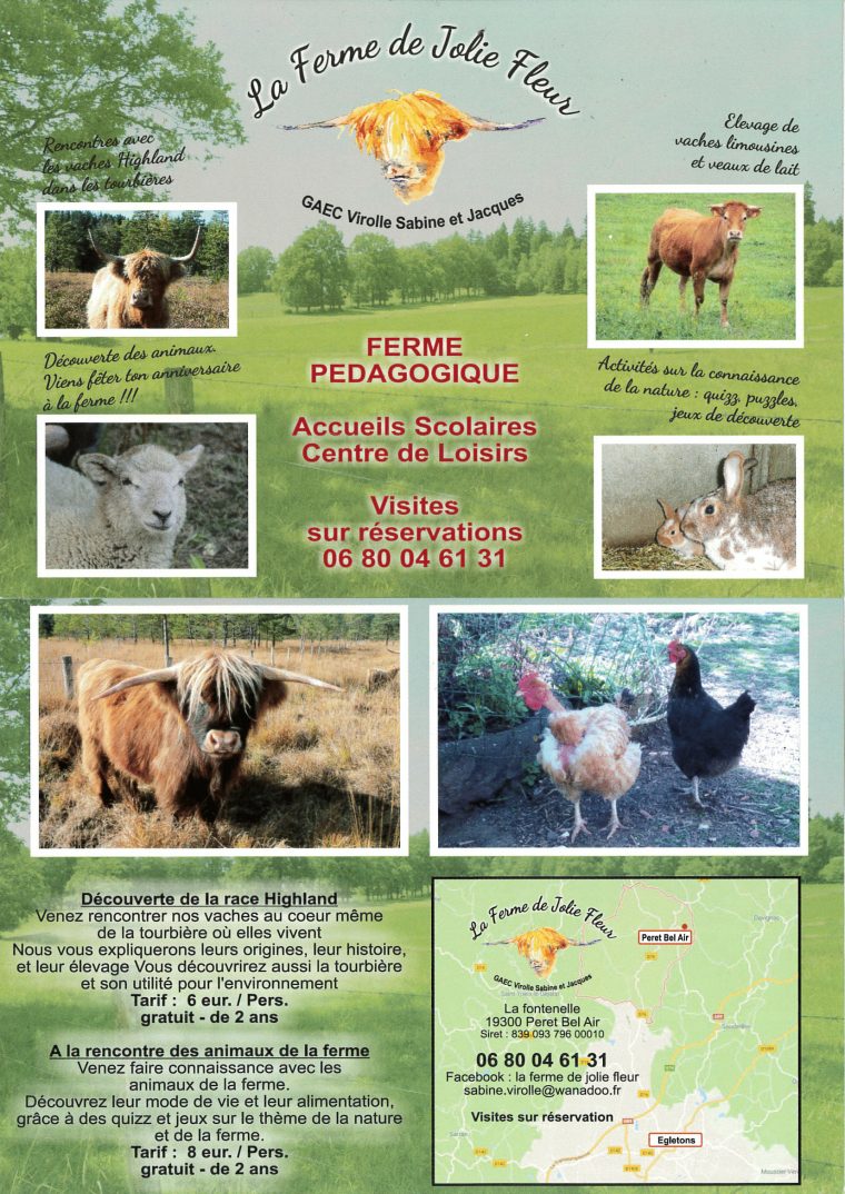 Tourisme Et Loisirs | Tourbières De Bonnefond Et Péret-Bel-Air à Jeux De Ferme Gratuit Avec Des Animaux