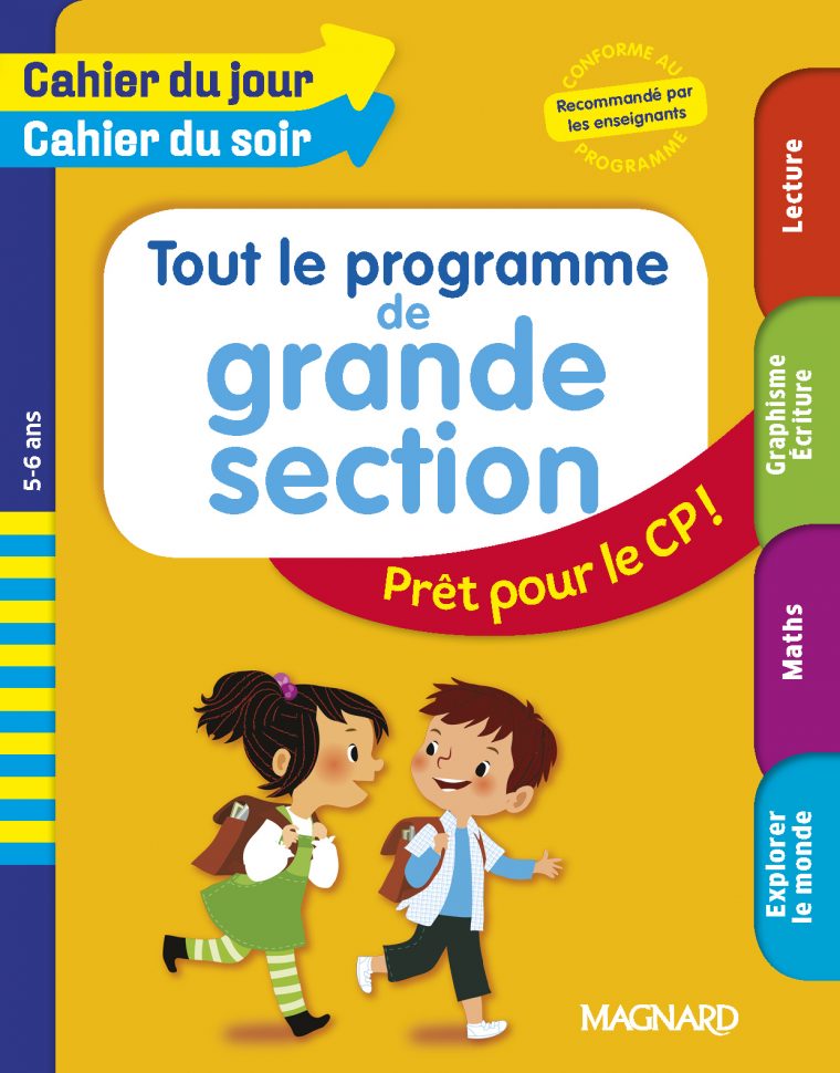 Tout En Un Cahier Du Jour/cahier Du Soir Gs | Editions Magnard tout Programme Grande Section Maternelle Gratuit