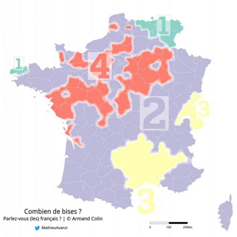 Tout Sur La Bise ! – Le Point destiné Combien De Region En France