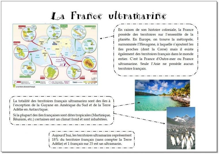 Trace Écrite Sur La France D'outre-Mer En Version Pleine Ou à France Territoires D Outre Mer