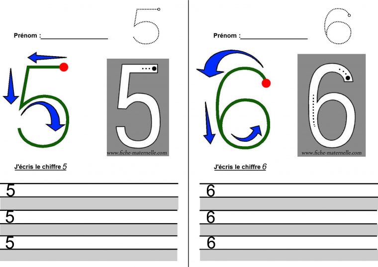 Tracer Les Chiffres destiné Apprendre À Tracer Les Chiffres