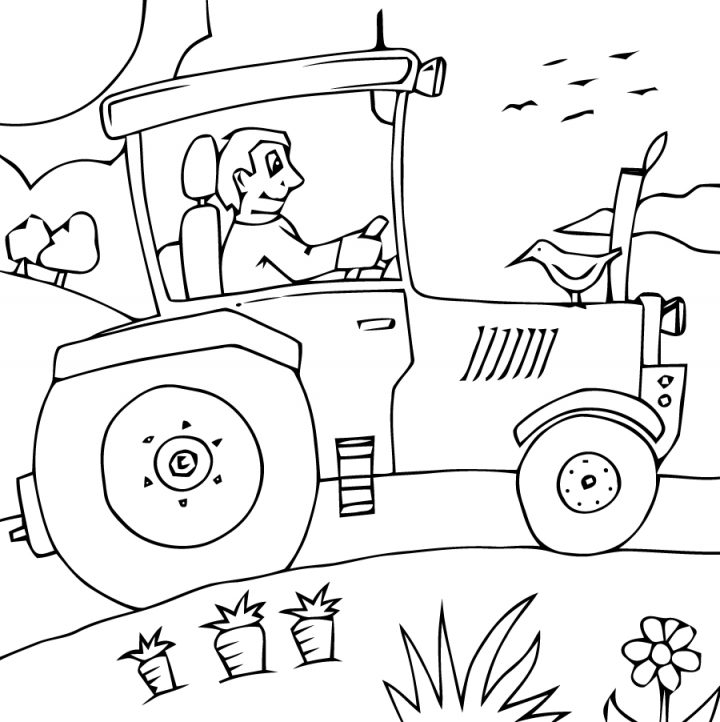 Tracteur #11 (Transport) – Coloriages À Imprimer destiné Tracteur À Colorier