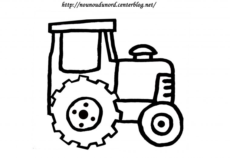 Tracteur #43 (Transport) – Coloriages À Imprimer avec Dessin De Tracteur À Colorier