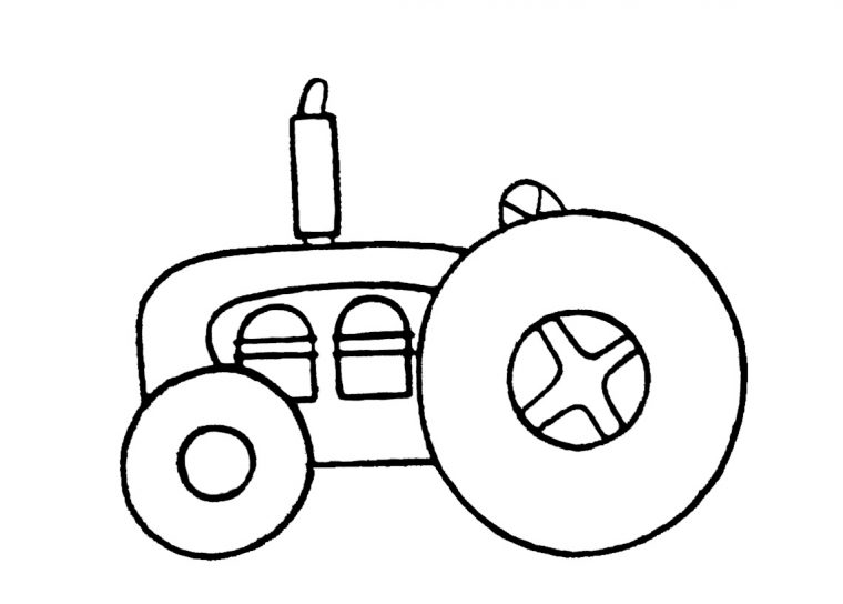 Tracteur #67 (Transport) – Coloriages À Imprimer concernant Dessin De Tracteur À Colorier